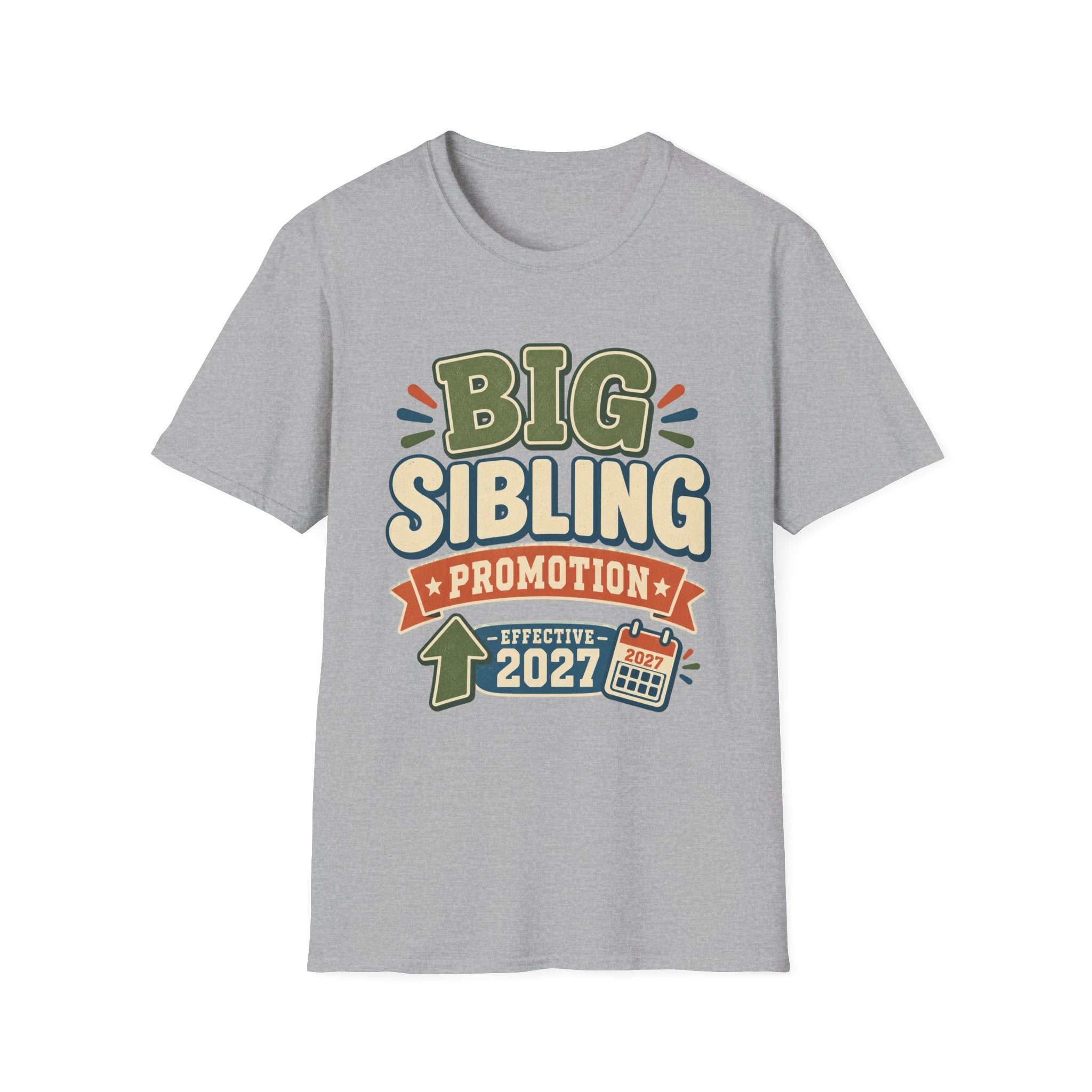 Big Sibling Promotion Shirt, Pregnancy Announcement Tee, Big Brother or Sister 2027, New Baby Reveal, Older Sibling Gift