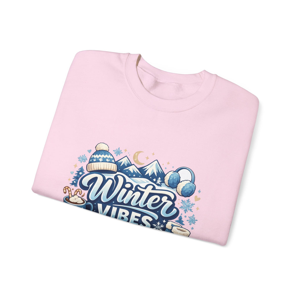 Personalized Winter Vibes Sweatshirt – Custom Snowman Gift