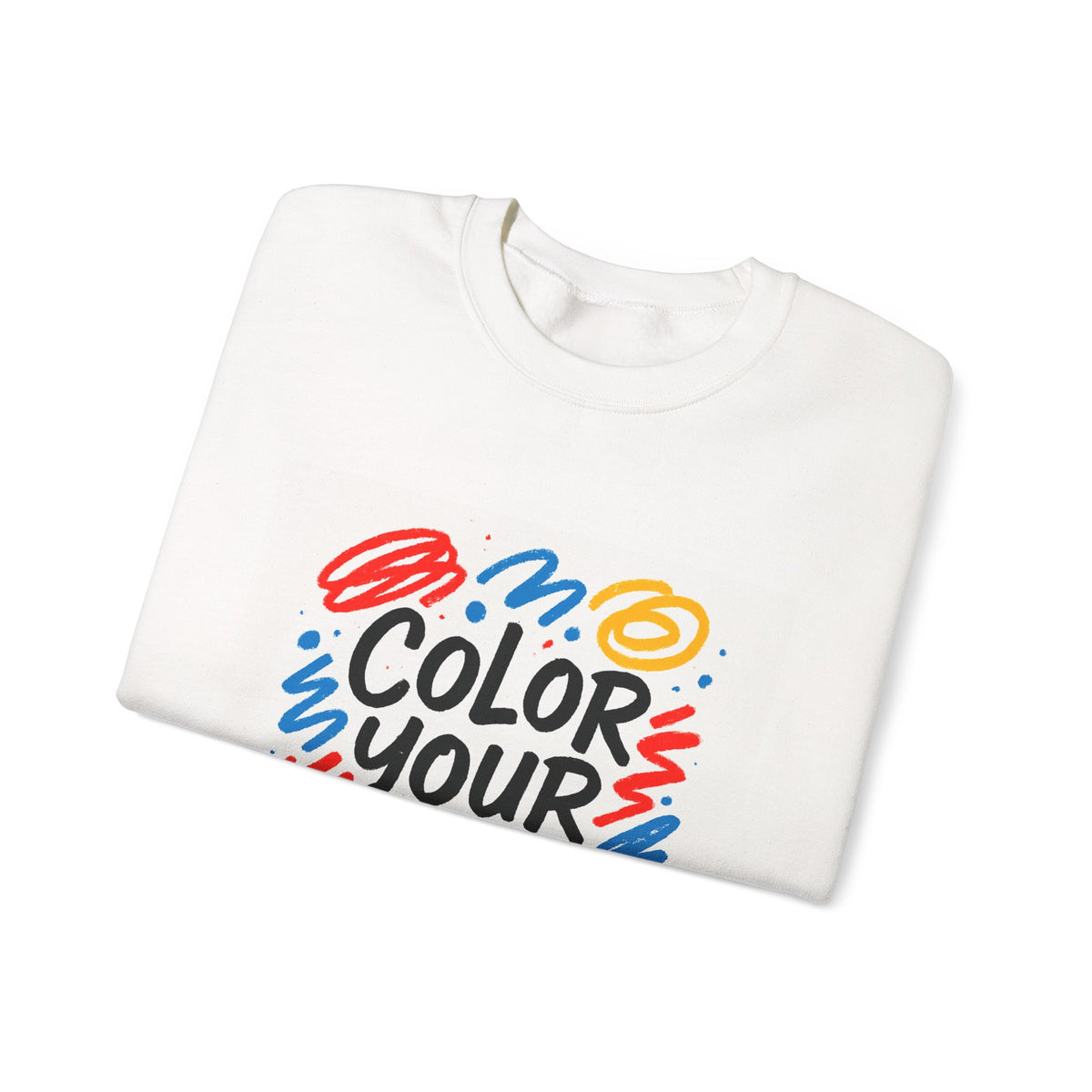 Color Your Joy Sweatshirt – Bright Positive Graphic Gift