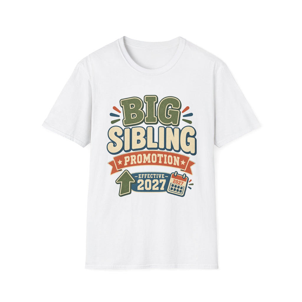 Big Sibling Promotion Shirt, Pregnancy Announcement Tee, Big Brother or Sister 2027, New Baby Reveal, Older Sibling Gift