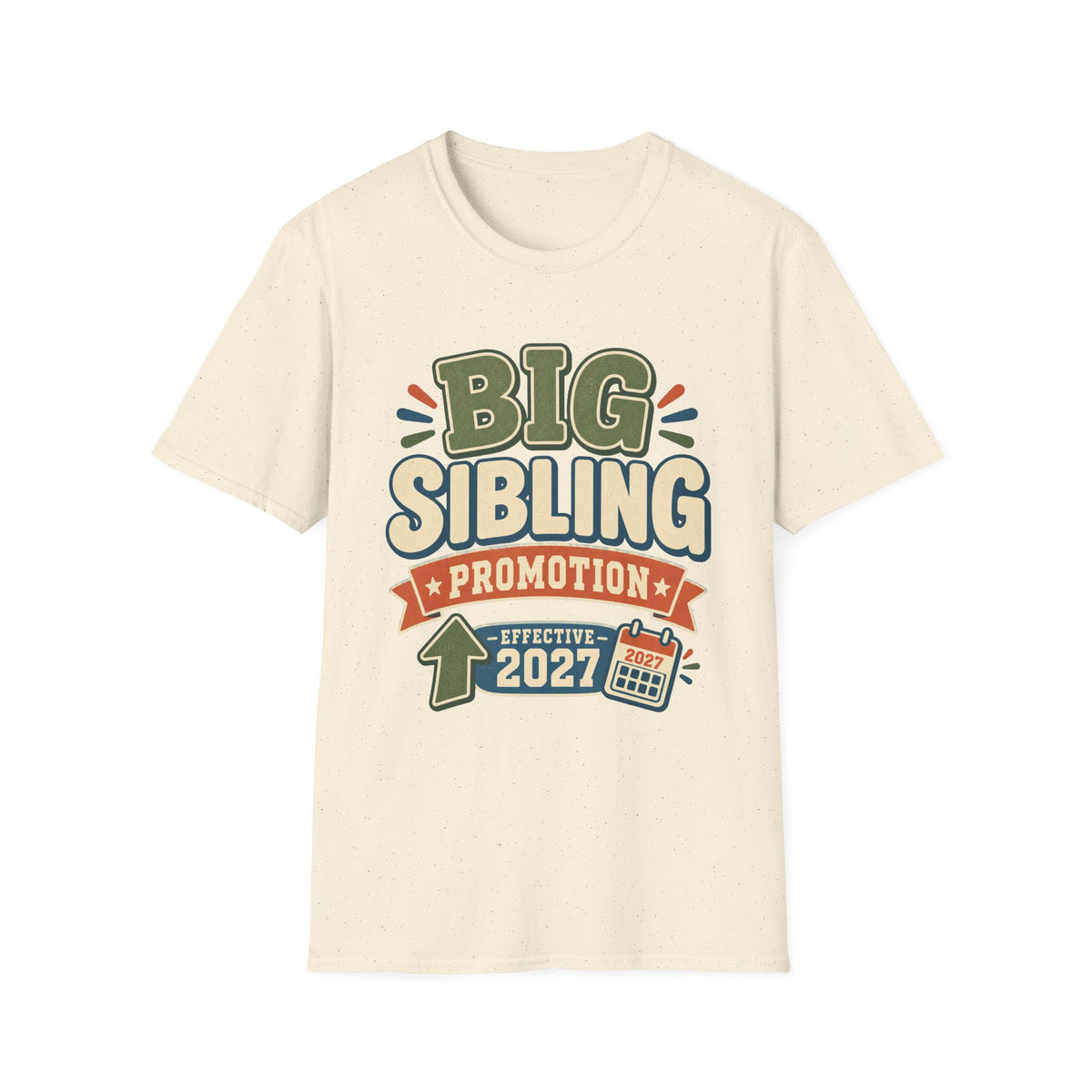 Big Sibling Promotion Shirt, Pregnancy Announcement Tee, Big Brother or Sister 2027, New Baby Reveal, Older Sibling Gift