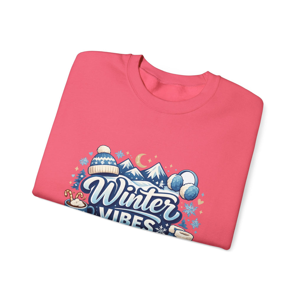 Personalized Winter Vibes Sweatshirt – Custom Snowman Gift