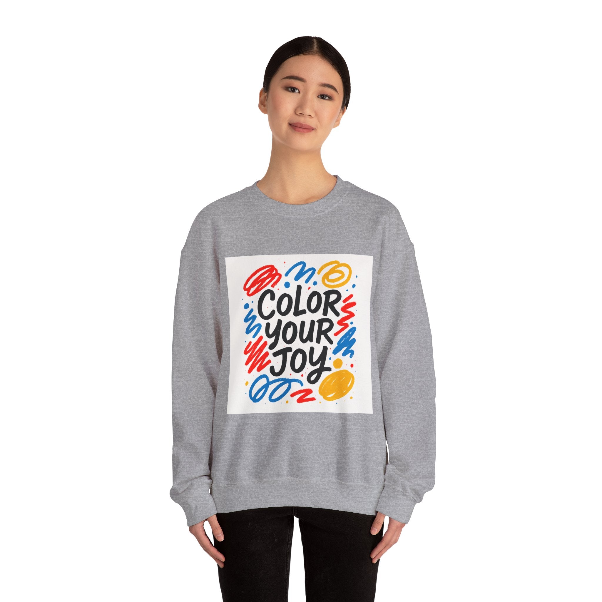 Color Your Joy Sweatshirt – Bright Positive Graphic Gift