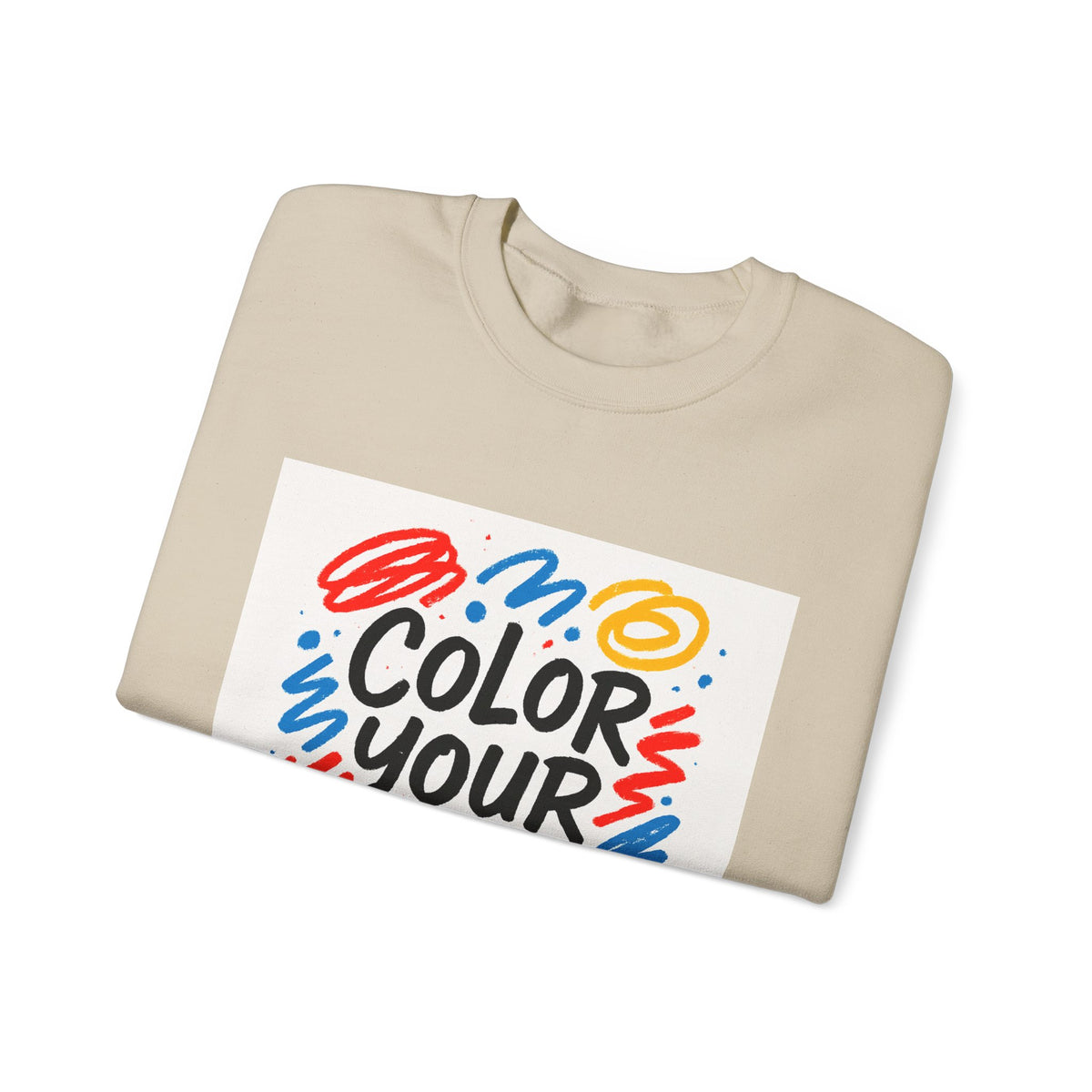 Color Your Joy Sweatshirt – Bright Positive Graphic Gift