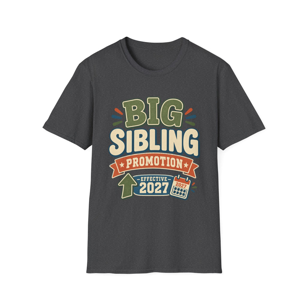 Big Sibling Promotion Shirt, Pregnancy Announcement Tee, Big Brother or Sister 2027, New Baby Reveal, Older Sibling Gift