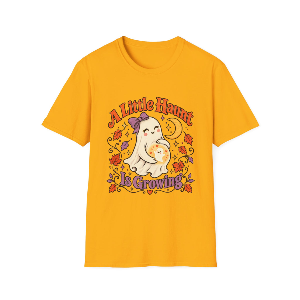 A Little Haunt Is Growing – Cute Halloween Maternity Pregnancy Announcement Shirt
