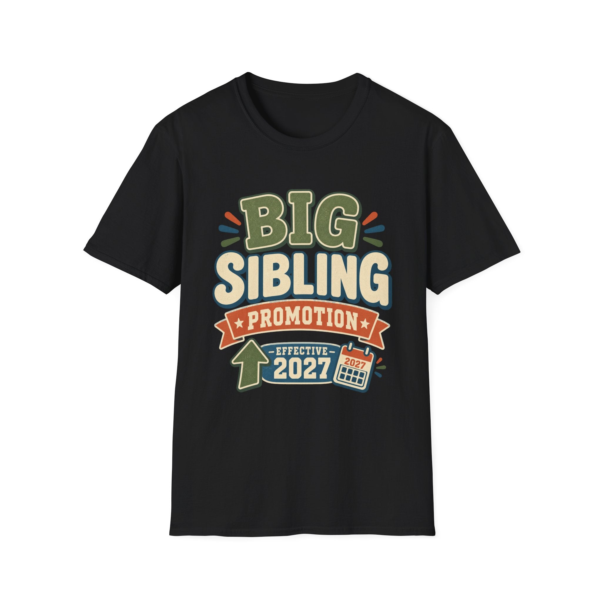 Big Sibling Promotion Shirt, Pregnancy Announcement Tee, Big Brother or Sister 2027, New Baby Reveal, Older Sibling Gift