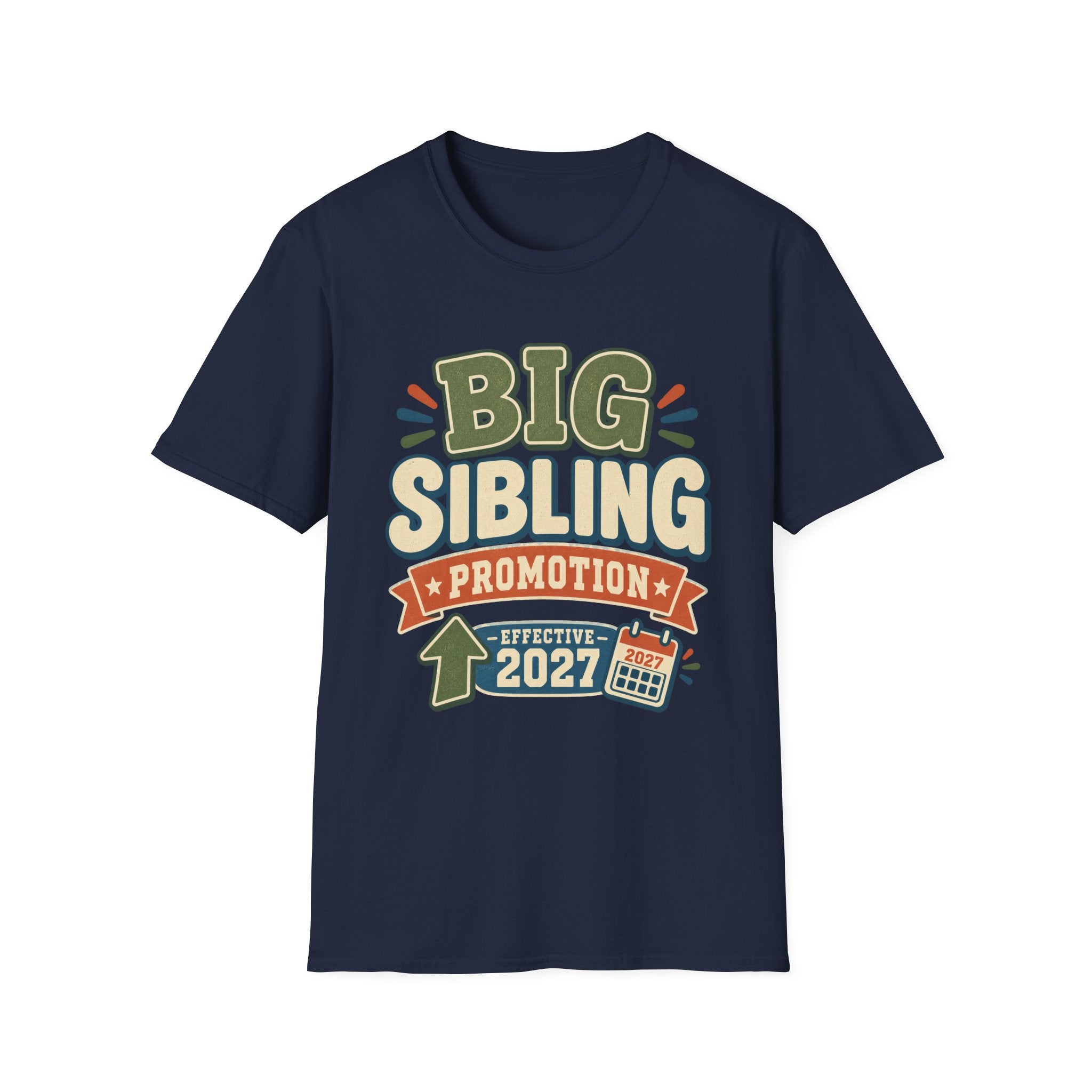 Big Sibling Promotion Shirt, Pregnancy Announcement Tee, Big Brother or Sister 2027, New Baby Reveal, Older Sibling Gift