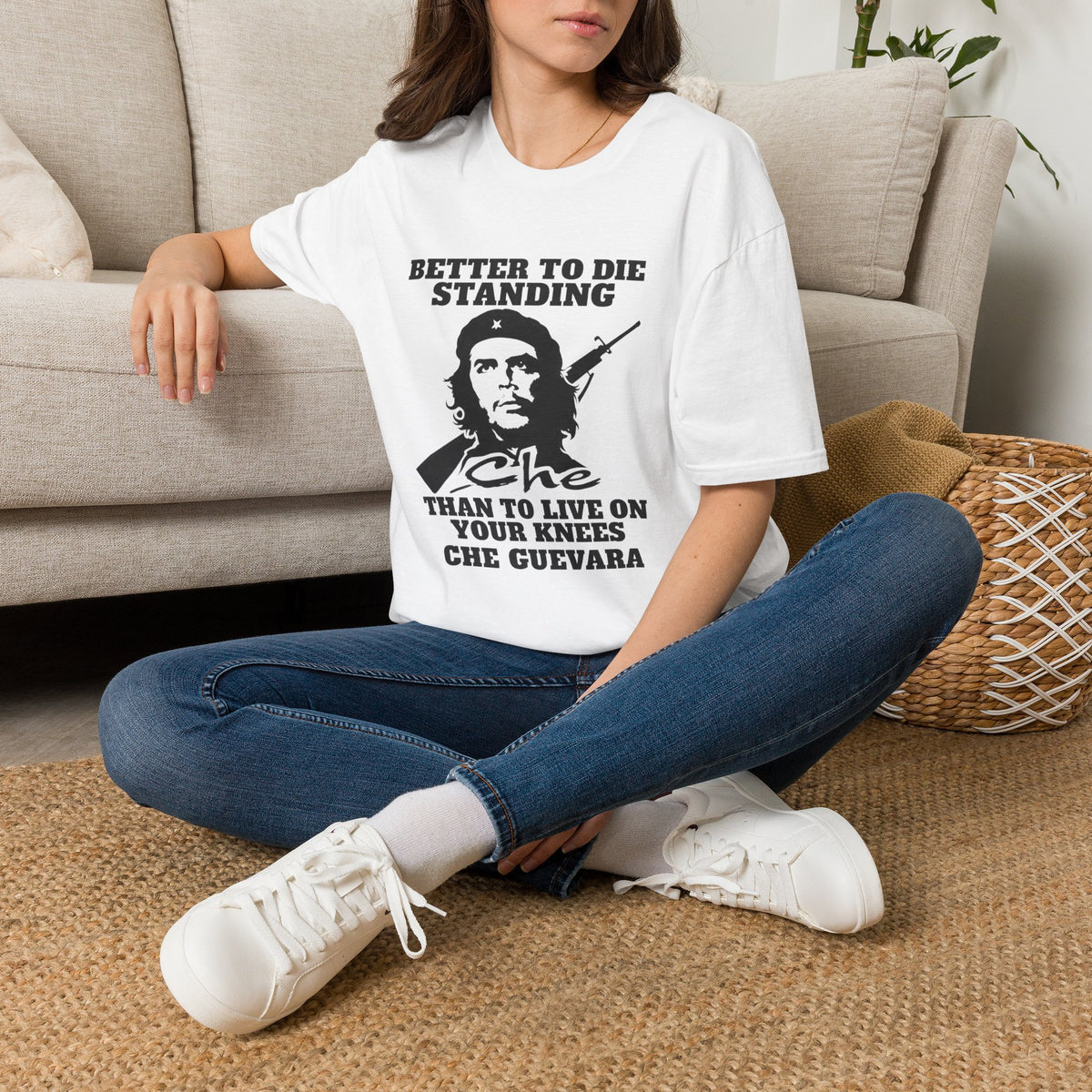 Che Guevara T‑Shirt — "Better to Die Standing" Made For Brave People Only" Graphic Tee