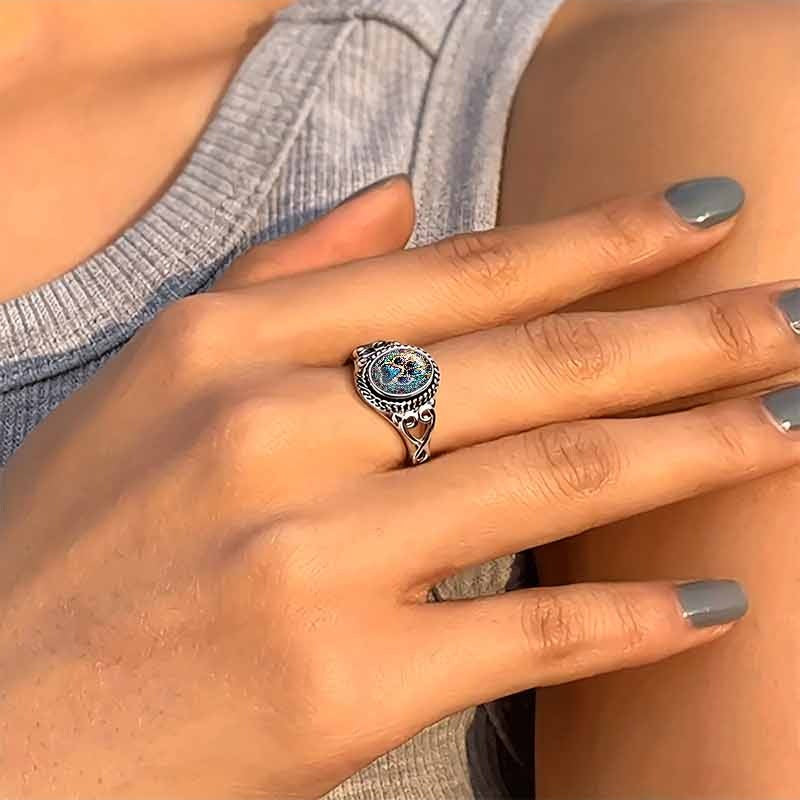 Animal Claw Print Geometric Ring