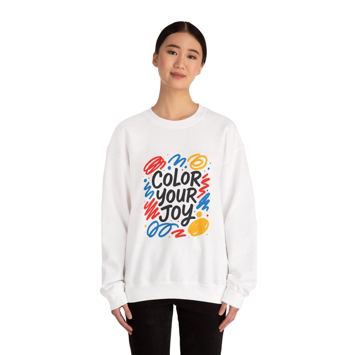 Color Your Joy Sweatshirt – Bright Positive Graphic Gift