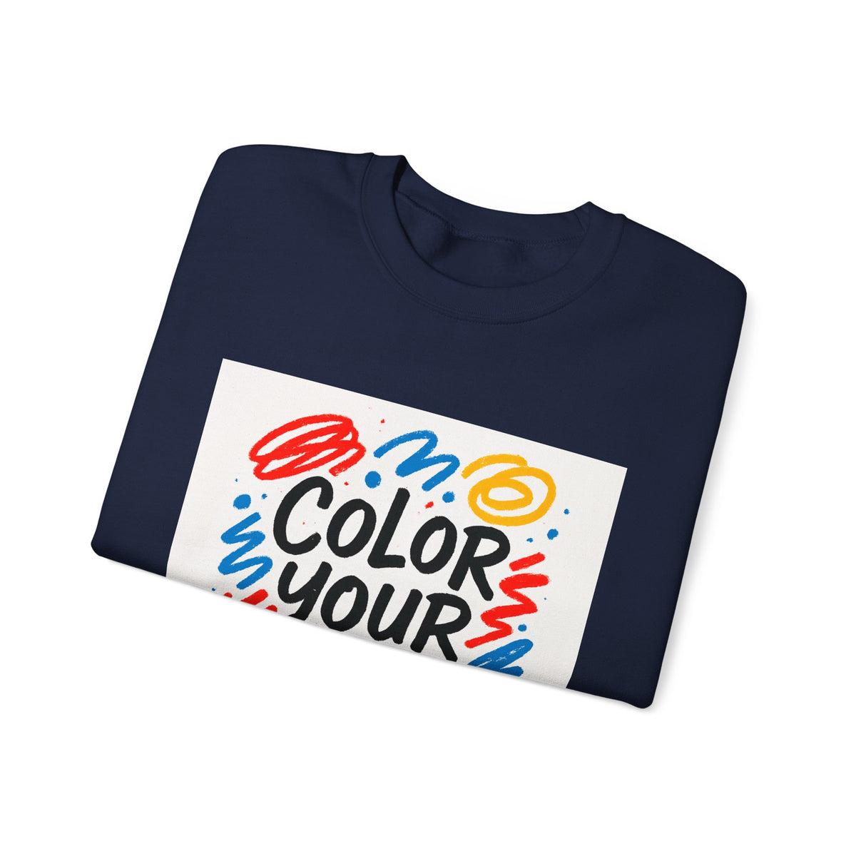 Color Your Joy Sweatshirt – Bright Positive Graphic Gift