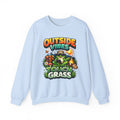 Personalized Touch Grass Sweatshirt – Custom Outdoor Humor Gift