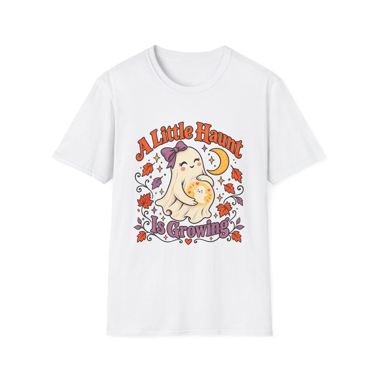 A Little Haunt Is Growing – Cute Halloween Maternity Pregnancy Announcement Shirt
