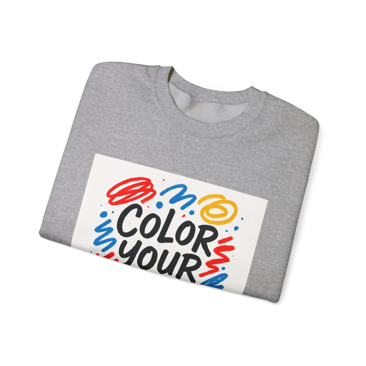 Color Your Joy Sweatshirt – Bright Positive Graphic Gift
