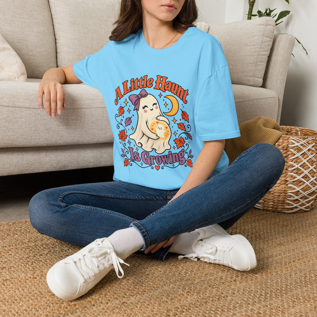 A Little Haunt Is Growing – Cute Halloween Maternity Pregnancy Announcement Shirt