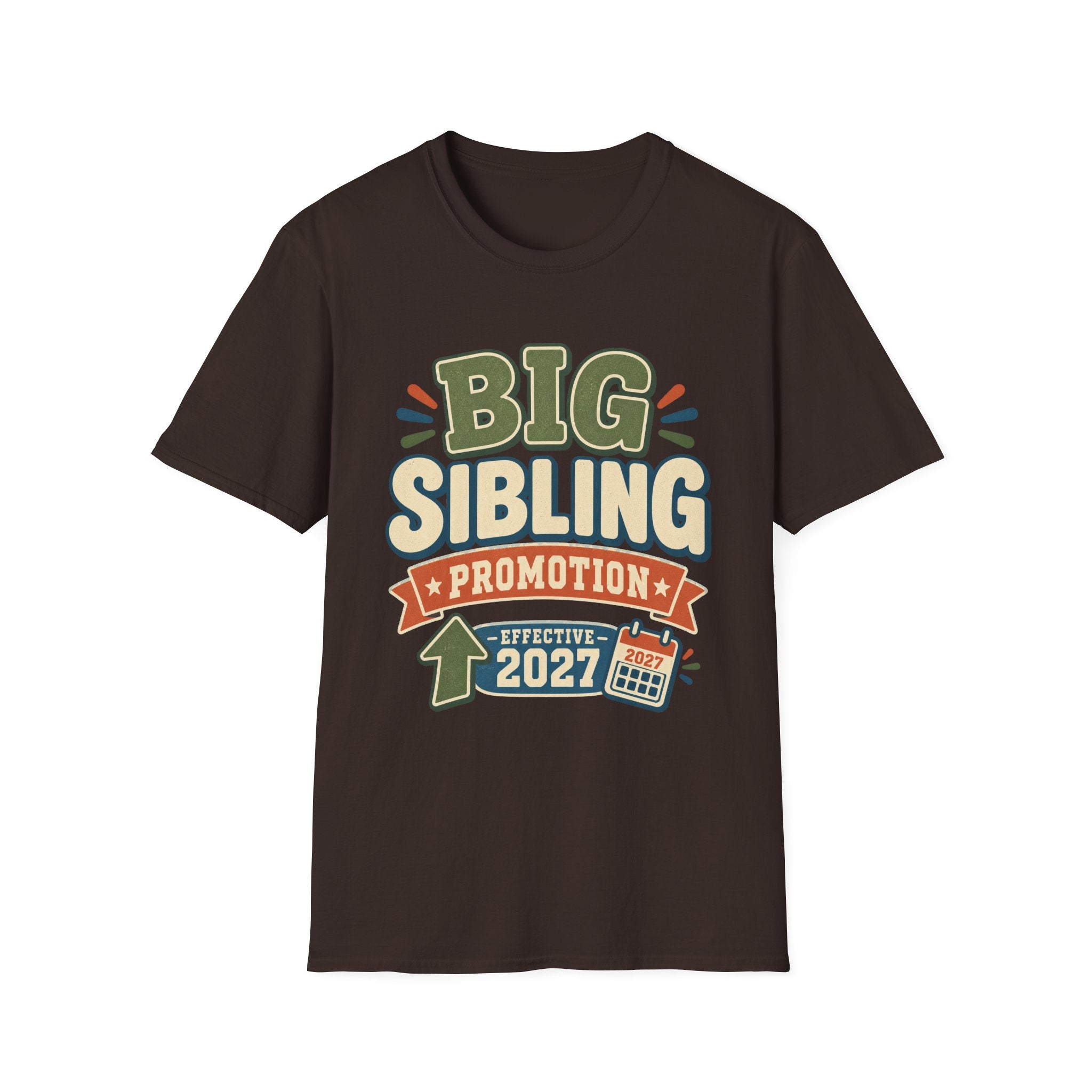 Big Sibling Promotion Shirt, Pregnancy Announcement Tee, Big Brother or Sister 2027, New Baby Reveal, Older Sibling Gift