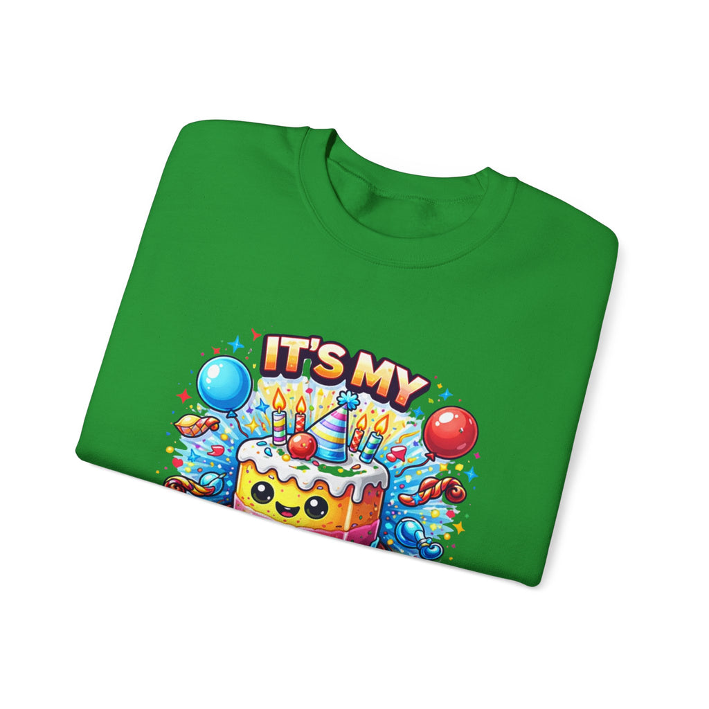 Personalized Birthday Sweatshirt – Custom Cake & Balloons Crewneck